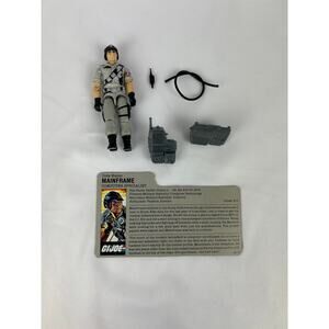 GI Joe Mainframe ARAH Computer Specialist Complete w Accessories and File Card